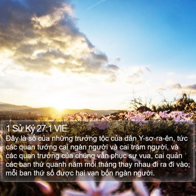 1 Sử Ký 27:1 VIE Bible Verse Image
