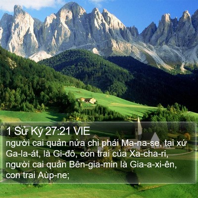 1 Sử Ký 27:21 VIE Bible Verse Image