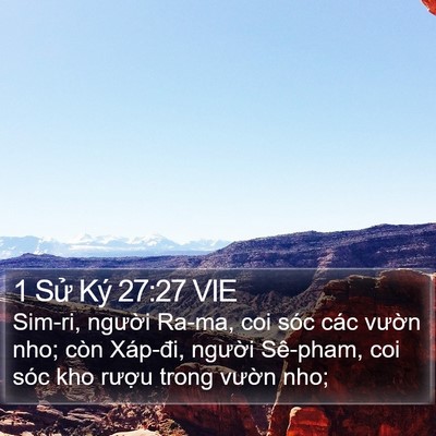 1 Sử Ký 27:27 VIE Bible Verse Image