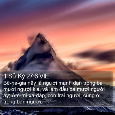 1 Sử Ký 27:6 VIE Bible Verse Image