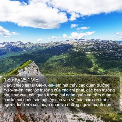 1 Sử Ký 28:1 VIE Bible Verse Image