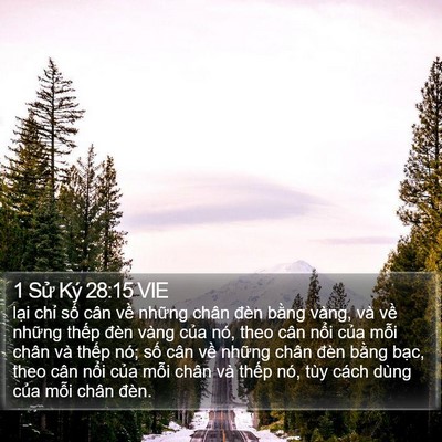 1 Sử Ký 28:15 VIE Bible Verse Image