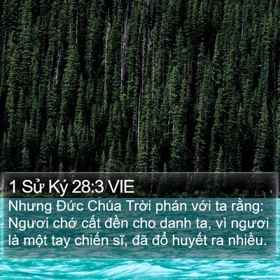 1 Sử Ký 28:3 VIE Bible Verse Image