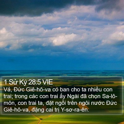 1 Sử Ký 28:5 VIE Bible Verse Image