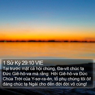 1 Sử Ký 29:10 VIE Bible Verse Image