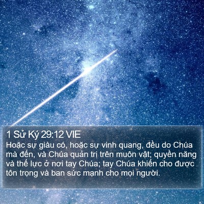 1 Sử Ký 29:12 VIE Bible Verse Image