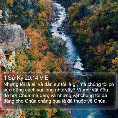 1 Sử Ký 29:14 VIE Bible Verse Image