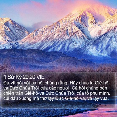 1 Sử Ký 29:20 VIE Bible Verse Image