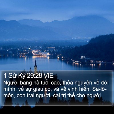 1 Sử Ký 29:28 VIE Bible Verse Image