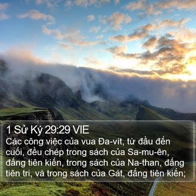 1 Sử Ký 29:29 VIE Bible Verse Image