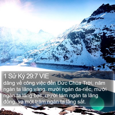1 Sử Ký 29:7 VIE Bible Verse Image