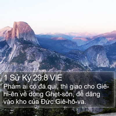 1 Sử Ký 29:8 VIE Bible Verse Image