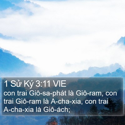 1 Sử Ký 3:11 VIE Bible Verse Image