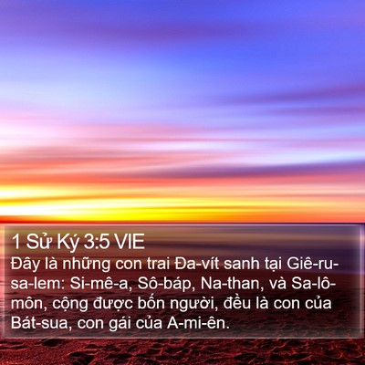 1 Sử Ký 3:5 VIE Bible Verse Image