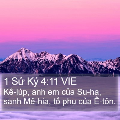 1 Sử Ký 4:11 VIE Bible Verse Image