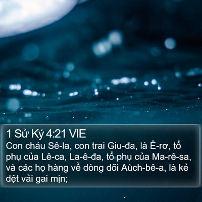 1 Sử Ký 4:21 VIE Bible Verse Image