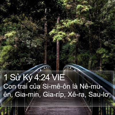 1 Sử Ký 4:24 VIE Bible Verse Image