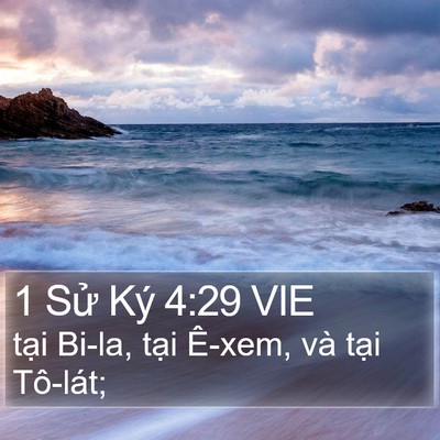 1 Sử Ký 4:29 VIE Bible Verse Image