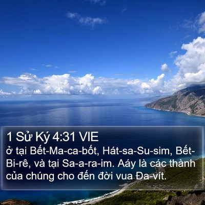 1 Sử Ký 4:31 VIE Bible Verse Image