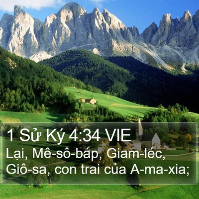 1 Sử Ký 4:34 VIE Bible Verse Image