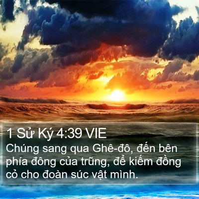 1 Sử Ký 4:39 VIE Bible Verse Image