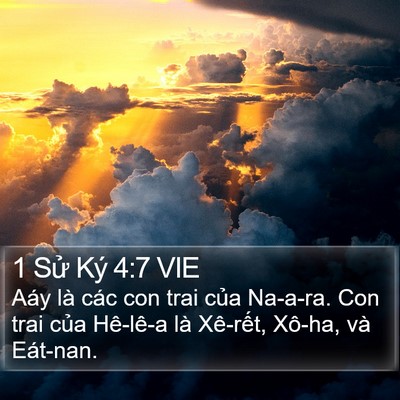 1 Sử Ký 4:7 VIE Bible Verse Image