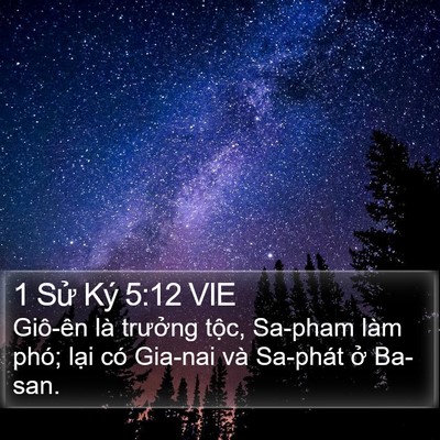 1 Sử Ký 5:12 VIE Bible Verse Image
