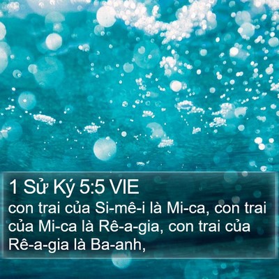 1 Sử Ký 5:5 VIE Bible Verse Image