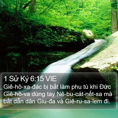 1 Sử Ký 6:15 VIE Bible Verse Image