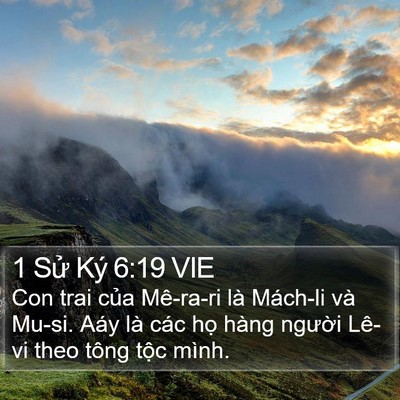 1 Sử Ký 6:19 VIE Bible Verse Image