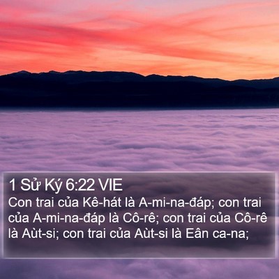 1 Sử Ký 6:22 VIE Bible Verse Image