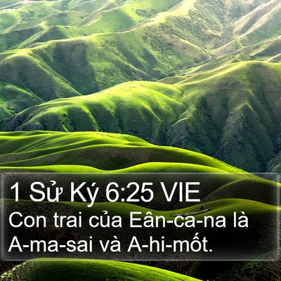 1 Sử Ký 6:25 VIE Bible Verse Image