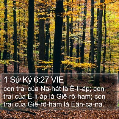 1 Sử Ký 6:27 VIE Bible Verse Image