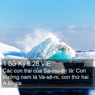 1 Sử Ký 6:28 VIE Bible Verse Image