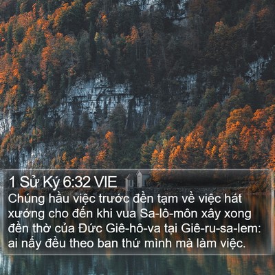 1 Sử Ký 6:32 VIE Bible Verse Image