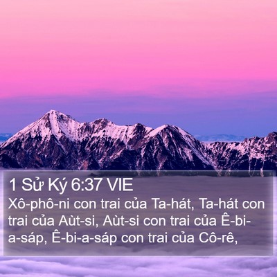 1 Sử Ký 6:37 VIE Bible Verse Image