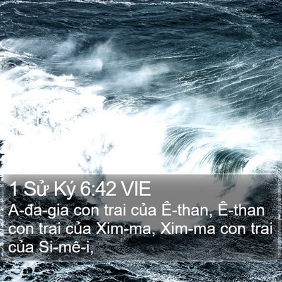 1 Sử Ký 6:42 VIE Bible Verse Image