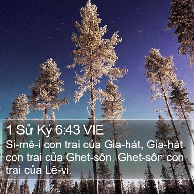 1 Sử Ký 6:43 VIE Bible Verse Image