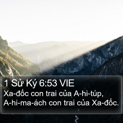 1 Sử Ký 6:53 VIE Bible Verse Image
