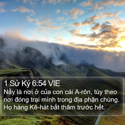 1 Sử Ký 6:54 VIE Bible Verse Image
