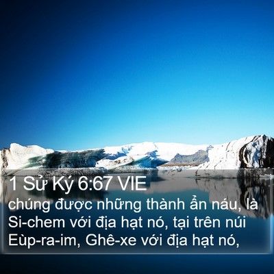 1 Sử Ký 6:67 VIE Bible Verse Image