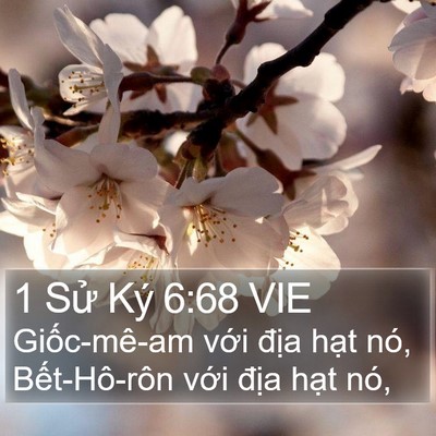 1 Sử Ký 6:68 VIE Bible Verse Image