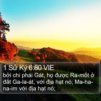 1 Sử Ký 6:80 VIE Bible Verse Image