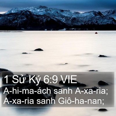 1 Sử Ký 6:9 VIE Bible Verse Image