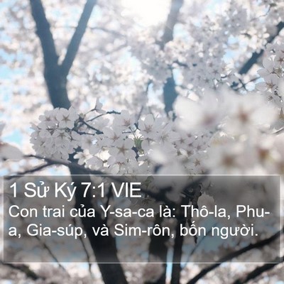1 Sử Ký 7:1 VIE Bible Verse Image