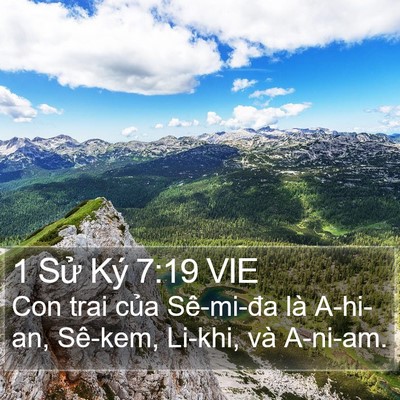 1 Sử Ký 7:19 VIE Bible Verse Image