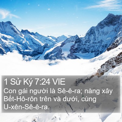 1 Sử Ký 7:24 VIE Bible Verse Image