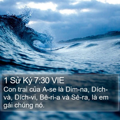 1 Sử Ký 7:30 VIE Bible Verse Image