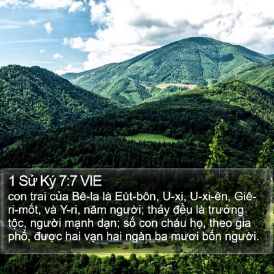 1 Sử Ký 7:7 VIE Bible Verse Image