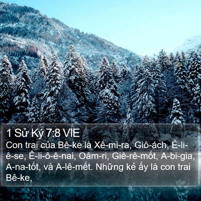 1 Sử Ký 7:8 VIE Bible Verse Image